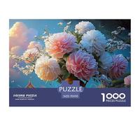 A Large Bouquet of Peonies 1000 Pcs Cartón Rompecabezas Peony Bouquet Imposible, Difícil Juego Creativo Puzzle para Adultos Y Niños 70x50cm/1000pcs