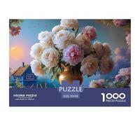 A Large Bouquet of Peonies 1000 Piezas Papel Ecológico Rompecabezas Peony Bouquet Liberador De Estrés Juego Familiar Puzzle para Adultos Y Niños 70x50cm/1000pcs
