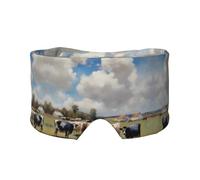 A Large Farm. Máscara estampada para dormir para ojos y oídos, bloquea la luz, ajustable, ideal para viajes, meditación y yoga