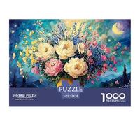 A Large Gold Vase 1000 Pcs Stabiler Karton Puzzle Blooming Flowers Stressabbau Familienspiel Puzzles Für Erwachsene Und Kinder 52x38cm/1000pcs