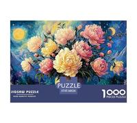 A Large Gold Vase 1000 Stück Premium-Karton Puzzle Blooming Flowers Lebendige Bilder Familienspiel Puzzles Für Erwachsene Und Kinder 38x26cm/1000pcs