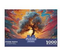 A Large Tree in The Light 1000 Piezas Papel Ecológico Rompecabezas Fantasy Trees Imposible, Difícil Juego Creativo Puzzle Juego De Desafío Difícil 38x26cm/1000pcs