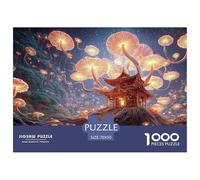 A Large Tree with Moss-Covered Roots 1000 Piezas Corte Preciso Rompecabezas Mushroom Garden Vibrante Jigsaw Educativo Niños 70x50cm/1000pcs
