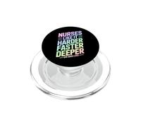 A Las Enfermeras Les Gusta más difícil Más rápido Humor RCP más Profundo PopSockets PopGrip para MagSafe