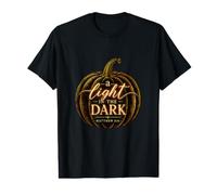 A Light in The Dark Matthew 5:14 Christian Pumpkin Camiseta Camiseta gráfica económica