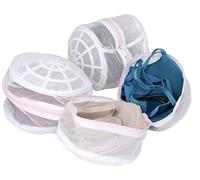 à Linge Science Nest Premium - Neceser de baño para uñas íntimas delicadas y lencería en blanco con ribete rosa