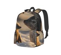 A Little Animal In The Rain Mochila ligera para viajes, senderismo, viajes diarios, negocios, mochila rosa para laptop para hombres y mujeres