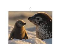 A Little Animal in The Rain - Tapete grande de microfibra para escurrir platos, reutilizable, lavable, para accesorios de cocina, 45,7 x 60,9 cm