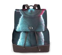 A little animal wearing glasses Ladies Travel Fashion Back Pack,Casual backpack,Print Women's Leather Backpack for Work