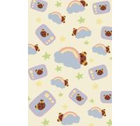 A little bear in the sky: hand-drawn little bear notebook, 120 pages lined, 6" x 9" (The little bears are here)