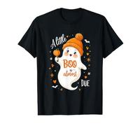 A Little Boo Is Almost Due Cute Halloween Embarazo Divertido Camiseta gráfica económica