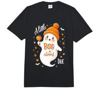A Little Boo Is Almost Due Cute Halloween Embarazo Divertido Comfort Colors Adult Heavyweight T-Shirt