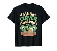 A Little Clover The Limit Fun Shamrock Irlanda Camiseta