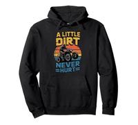 A Little Dirt Never Hurt Cuatrimoto Humor Retro Regalo Sudadera con Capucha