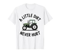 A Little Dirt Never Hurt Trucker Niños Niñas Niños Camiseta