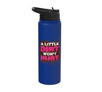A little dirt wont hurt Muddy Race - Carrera de barro Stainless Steel Insulated Water Bottle