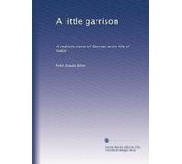 A little garrison: A realistic novel of German army life of today