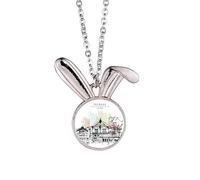 A Little Hub in Chengdu of China - Collar con colgante de conejo, joyería de animal