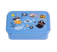 A LITTLE LOVELY COMPANY Bento - Fiambrera Diseños - Fiambrera, caja de almuerzo, caja de desayuno, caja de aperitivos para niños (Azul)