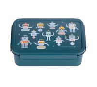 A Little Lovely Company - Bento Lunch Box - Robots - 22 X 7 X 14.5 Cm Toy NUEVO