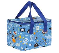 A Little Lovely Company Bolsa térmica para niños | Bolsa de almuerzo portátil, reutilizable, para escuela, para almuerzo, bocadillos, botella de agua y fruta | 23 x 16 x 16 cm, 5,5 litros (Piratos)