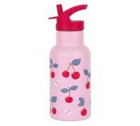 A Little Lovely Company - Botella de acero inoxidable XL | Niños | Botella potable, 500 ML, bebidas frías (cereza)