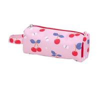 A Little Lovely Company Estuche para niños | Poliéster, 20 x 8 x 7 cm, Cerezas, Escuela