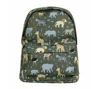 A LITTLE LOVELY COMPANY Mochila, 23.5x30x10 cm, Amarilla, Infantil, Para Niños Pequeños, Poliéster, 7 Litros, Con Correa de Pecho, Para Guardería y Escuela (Verde fuerte)