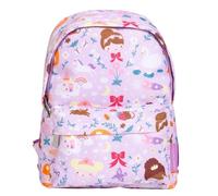 A LITTLE LOVELY COMPANY Mochila, 23.5x30x10 cm, Amarilla, Infantil, Para Niños Pequeños, Poliéster, 7 Litros, Con Correa de Pecho, Para Guardería y Escuela (Princesas)