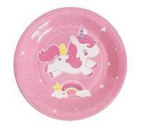 A Little Lovely Company PTPLUN05-12 platos desechables, diseño unicornio