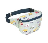 A Little Lovely Company Riñonera para niños con diseño único, bandolera, cinturón de dinero, senderismo, viajes, niños, niñas, poliéster, Azul Claro, 23 x 13 x 5 cm, riñonera para niños