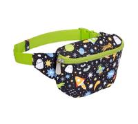 A Little Lovely Company Riñonera para niños con diseño único, bandolera, cinturón de dinero, senderismo, viajes, niños, niñas, poliéster, Negro 1, 23 x 13 x 5 cm, riñonera para niños