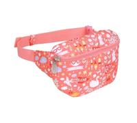 A Little Lovely Company Riñonera para niños con diseño único, bandolera, cinturón de dinero, senderismo, viajes, niños, niñas, poliéster, Coral Rosa, 23 x 13 x 5 cm, riñonera para niños