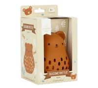 A Little Lovely Company Sonajero de silicona 10 x 11,5 x 9,5 cm (Bear)