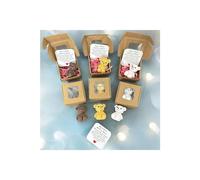 A Little Pocket Bear Hug, Little Bear in A Box, Mini Oso de peluche hecho a mano en caja, My Little Worry Bears, abrazo de ganchillo, regalos positivos de felpa de apoyo emocional (3 piezas)