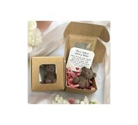 A Little Pocket Bear Hug, Little Bear in A Box, mini oso de peluche hecho a mano en caja, My Little Worry Bears, abrazo de ganchillo, regalos positivos de felpa de apoyo emocional (café 2.0)