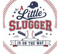 A Little Slugger Is on the Way Guest Book: Baseball Baby Shower Keepsake With Wishes, Advice and Memories