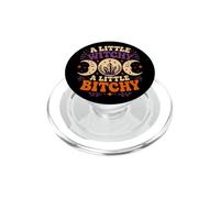 A Little Witchy Moon Gothic Bitchy Retro Goth Mujeres Niñas PopSockets PopGrip para MagSafe