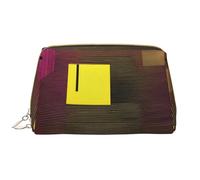 a Live Performance - Bolsa de maquillaje portátil de cuero para cosméticos, artículos de tocador y artículos esenciales diarios, White, Talla única