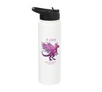 A Look into the Future Cyber SciFi Dinosaurio Design Stainless Steel Insulated Water Bottle