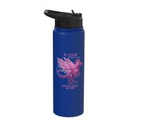A Look into the Future Cyber SciFi Dinosaurio Design Stainless Steel Insulated Water Bottle