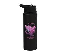 A Look into the Future Cyber SciFi Dinosaurio Design Stainless Steel Insulated Water Bottle