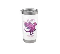A Look into the Future Cyber SciFi Dinosaurio Design Vaso térmico de acero inoxidable de doble pared