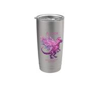 A Look into the Future Cyber SciFi Dinosaurio Design Vaso térmico de acero inoxidable de doble pared