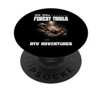 A LOS Caminos del Bosque ATV Aventuras Rural Caballo de Batalla bosques PopSockets PopGrip Adhesivo