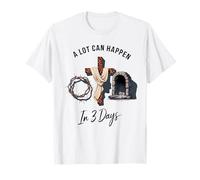 A Lot Can Happen In 3 Days Christian Easter Resurrection Camiseta