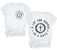 A Lot Can Happen in Three Days - Camisa Christian 3 Days Grace, A Lot Can Happen in Three Day, camiseta para mujer y hombre, Blanco-y1, L
