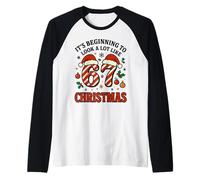 A Lot Like Christmas 67 Six Seven Funny Xmas 6-7 Pudrición Cerebral Camiseta Manga Raglan