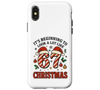 A Lot Like Christmas 67 Six Seven Funny Xmas 6-7 Pudrición Cerebral Carcasa para iPhone X/XS
