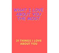 A Love Journal, What I love about you: 31 Things I Love the most About You and the Reasons Why | Fun Fill In The Blank | Gift Book. Anniversary Gifts for Couples